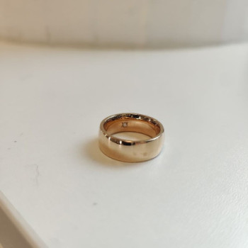 BAGUE 18K 14.10 GRS  DMT INTERIEUR