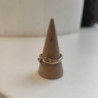 BAGUE OR JAUNE 18K 4.1GR DIAMANT T58