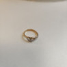 BAGUE OR JAUNE 18K 4.1GR DIAMANT T58