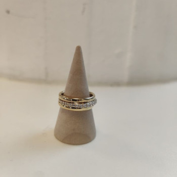 BAGUE OR JAUNE 18K DTS 4.32GR T52