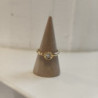 BAGUE OR JAUNE 18K DTS 2.8GR T53