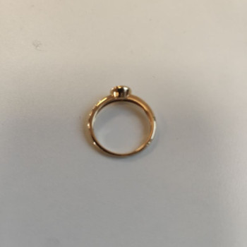 BAGUE OR JAUNE 18K DTS 2.8GR T53