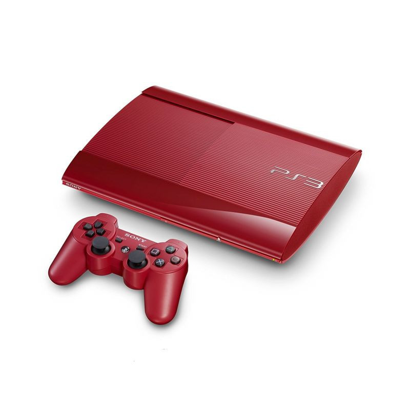 CONSOLE PS3 ROUGE ULTRA SLIM 500GO