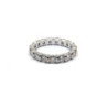 BAGUE RIVIERE DE DIAMANTS OR BLANC 18K 3.39G T. 51