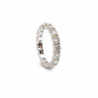 BAGUE RIVIERE DE DIAMANTS OR BLANC 18K 3.39G T. 51