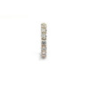 BAGUE RIVIERE DE DIAMANTS OR BLANC 18K 3.39G T. 51