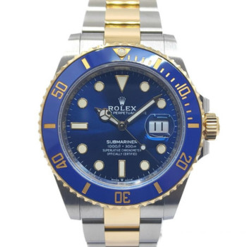 ROLEX SUBMARINER DATE 41 BLUSEY TWO TONE BLUE DIAL