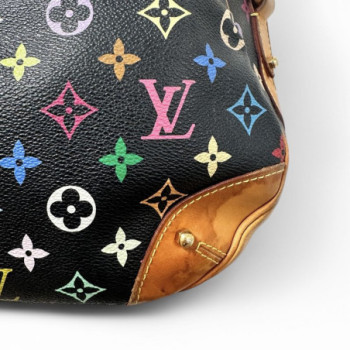 LOUIS VUITTON GRETA SHOULDER BAG M40196 MONOGRAM MULTICOLORE BLACK