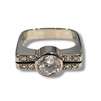 BAGUE OR 18CT 9.43 DIAMANTS