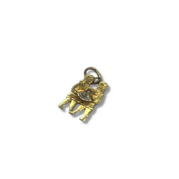 PENDENTIF GEMEAUX OR 18K 0.82GRS