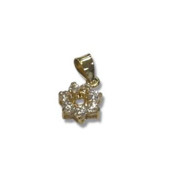 PENDENTIF OR 18K 0.87GR ZIRCONS