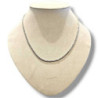 COLLIER OR BLANC 42CM 18CT 16.85GRS