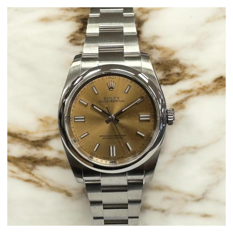 ROLEX OYSTER PERPETUAL 36 WHITE GRAPE 116000