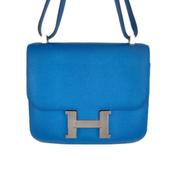 HERMES CONSTANCE 24 CUIR EPSOM BLEU IZMIR