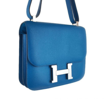 HERMES CONSTANCE 24 CUIR EPSOM BLEU IZMIR