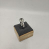 BAGUE OR BLANC 18K AIGUEMARINE DTS 4GR T56