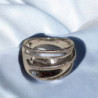 BAGUE OR BLANC 18CT 10.14GR T58