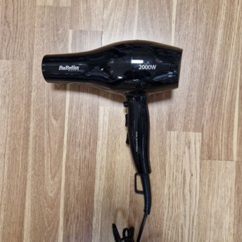 SECHE CHEVEUX BABYLISS NOIRE 2 EMBOUTS