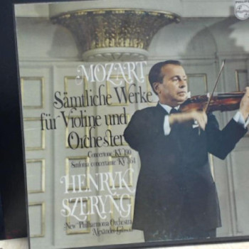 VINYL PHILIPS MOZART SÄMTLICHE WERKE FÜR VIOLINE UND ORCHESTER HENRYK SZERYNG