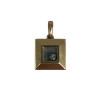 PENDENTIF CHOAPR CARRE EN OR JAUNE 18K HAPPY DIAMONDS