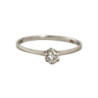 BAGUE OR BLANC 18CT 1.41GR T54 DIAMANT