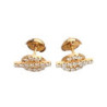 HERMES BOUTONS D OREILLES FINESSE OR+DIAMS 4.43GR