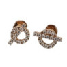 HERMES BOUTONS D OREILLES FINESSE OR+DIAMS 4.43GR