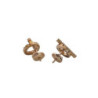 HERMES BOUTONS D OREILLES FINESSE OR+DIAMS 4.43GR