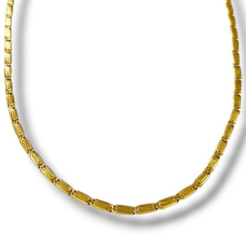 COLLIER OR JAUNE 18CT - 35.68GR - T62CM