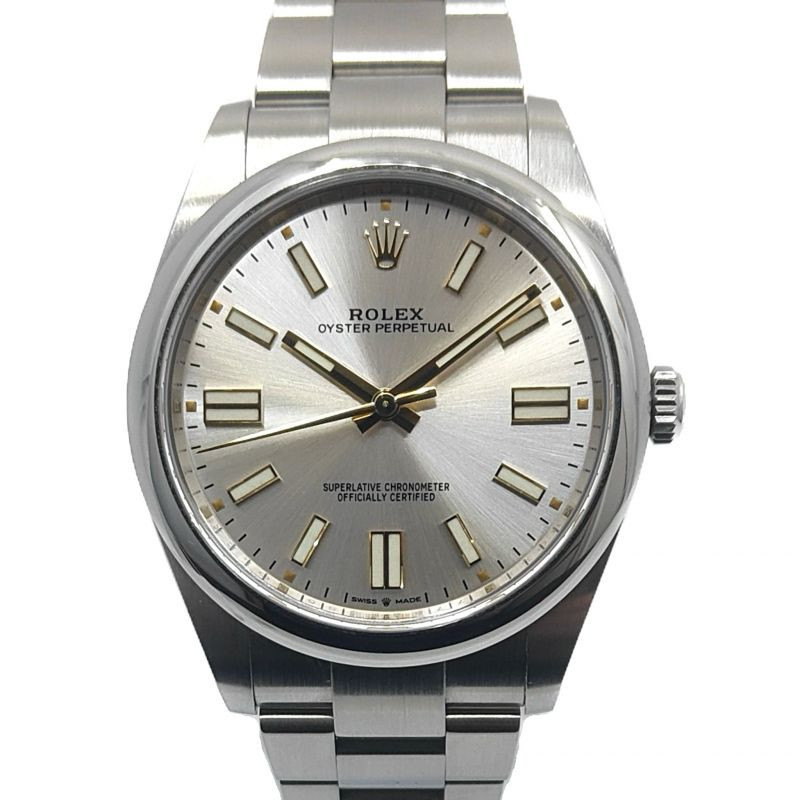 ROLEX OYSTER  PERPETUAL 41 SILVER DIAL 124300