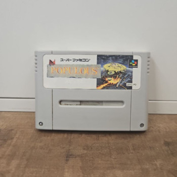 POPULOUS SUPER FAMICOM SUPER NES JAPANESE IMPORT (CARTOUCHE SEULE)