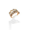 BAGUE OR ROSE 18K DIAMANTS 5.34G T.54