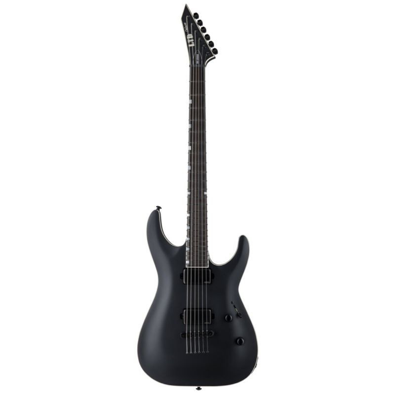 ESP LTD MH1000B Baritone Electric Guitar Black Sat