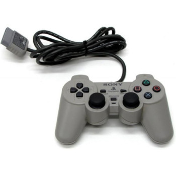 MANETTE FILAIRE SONY PS1 / PS2 GRISE