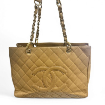 SAC CHANEL CAVIAR GST BEIGE