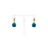 BOUCLES D'OREILLES POMELLATO NUDO PM OR JAUNE 18K & TOPAZE 7.29G