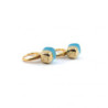 BOUCLES D'OREILLES POMELLATO NUDO PM OR JAUNE 18K & TOPAZE 7.29G