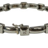 BRACELET EN OR BLANC 18CT & DIAMANTS 28.70GRS 0.65CTS