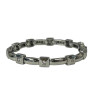 BRACELET EN OR BLANC 18CT & DIAMANTS 28.70GRS 0.65CTS