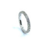 BAGUE OR BLANC 18K RIVIERE DE DIAMANTS (1.40 CTS) 2.47G T. 53