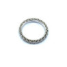 BAGUE OR BLANC 18K RIVIERE DE DIAMANTS (1.40 CTS) 2.47G T. 53