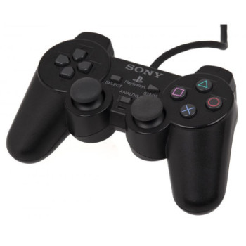 MANETTE SONY PS2 FILAIRE NOIRE