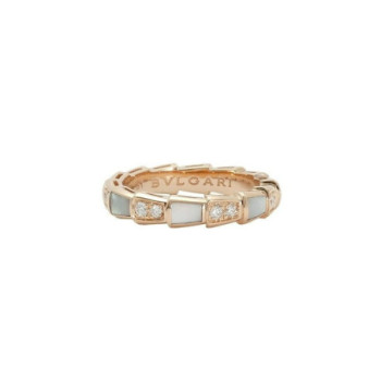 BAGUE SERPENTI VIPER PINK GOLD 18K 3.6GR T54