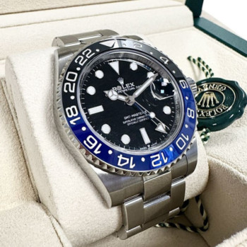 ROLEX GMT MASTER II BATMAN 127710BLNR FULLSET 2023