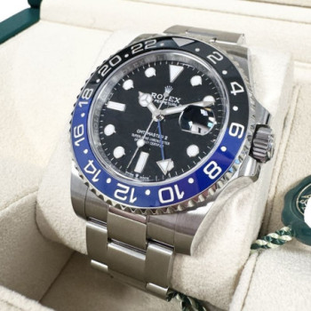 ROLEX GMT MASTER II BATMAN 127710BLNR FULLSET 2023