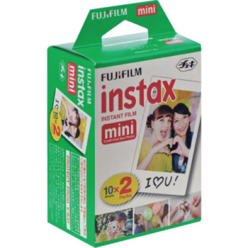 FUJIFILM INSTAX MINI CREDIT CARD SIZE GLOSSY PHOTO FILM 20 SHOT PACK