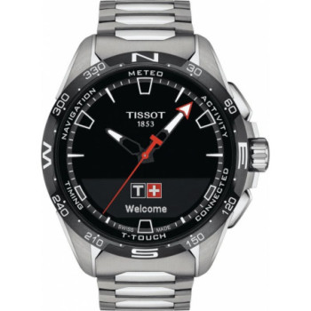 Tissot Men's Swiss T-Touch Connect Solar Titanium Bracelet Smart Watch 48mm - Silver