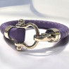 BRACELET OMEGA ACIER & CAOUTCHOUC SAILING-VIOLET S