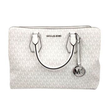 MK Camille Large Logo Satchel - Opt/allum - Michael Kors