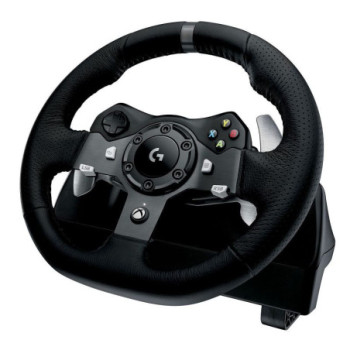 VOLANT LOGITECH G920 DRIVING FORCE XBOX + PEDALIERS ET LEVIER DE VITESSE